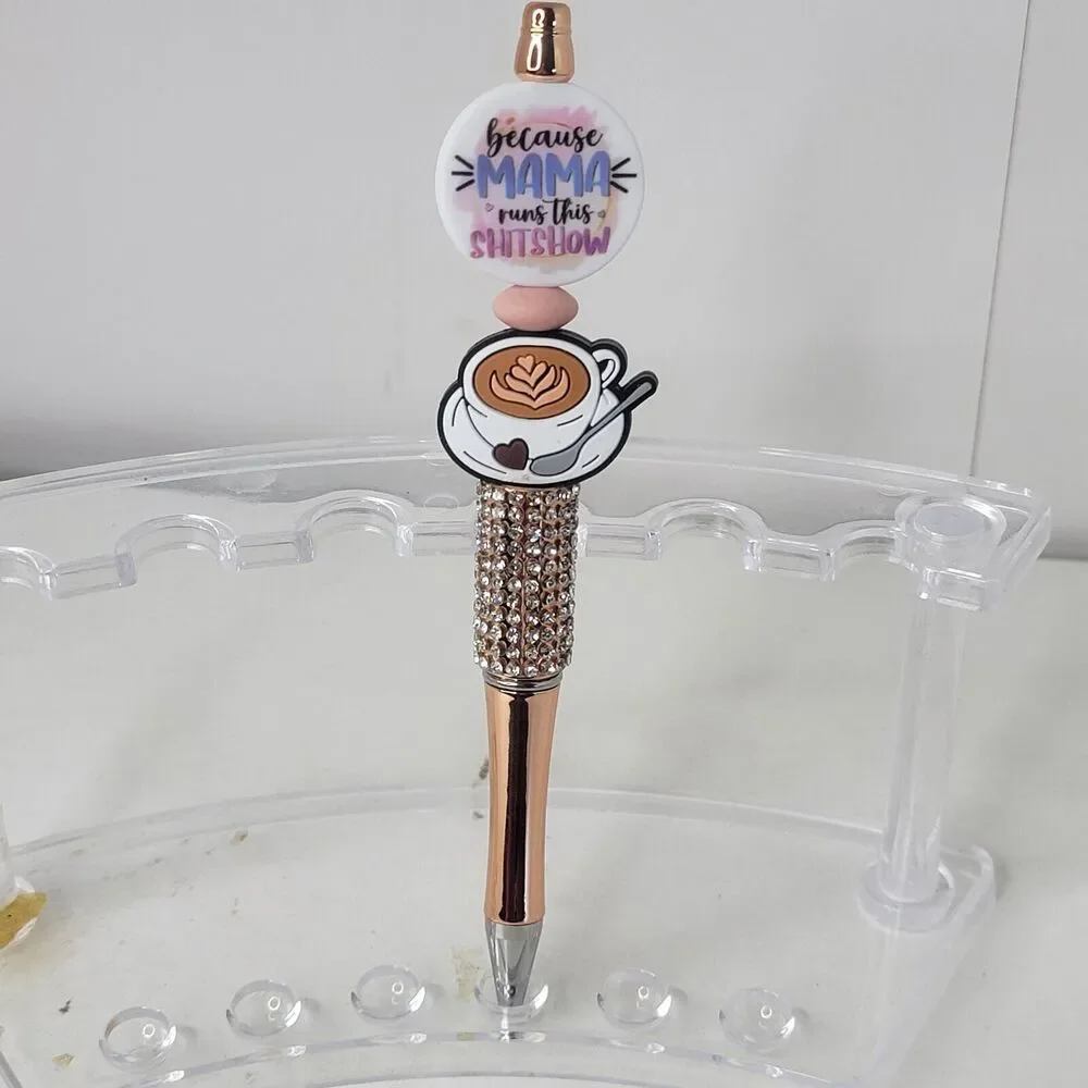 Focal Funny Beaded Pen Coffee Because Mama Runs This Sh*t Show